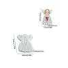 WTEMPO Wing Girl Shaped Design Pendant Making Molds DIY Resin Epoxy Handcrafts Molds Christmas Tree Hanging Ornaments Molds Festive Decoration Molds