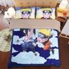 Naruto Comic Pattern Bedding Set Duvet Cover And Pillowcases Soft Lightweight For Students