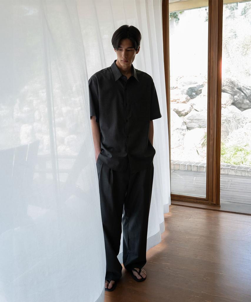 BLANKROOM Mati Wool Slacks_Charcoal