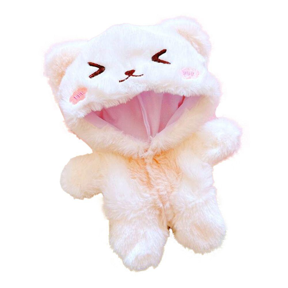 Dolls Bodysuit Plush Clothing Staring Sheep 20CM Doll Clothes Cartoon Smiling Cat One-piece Garment