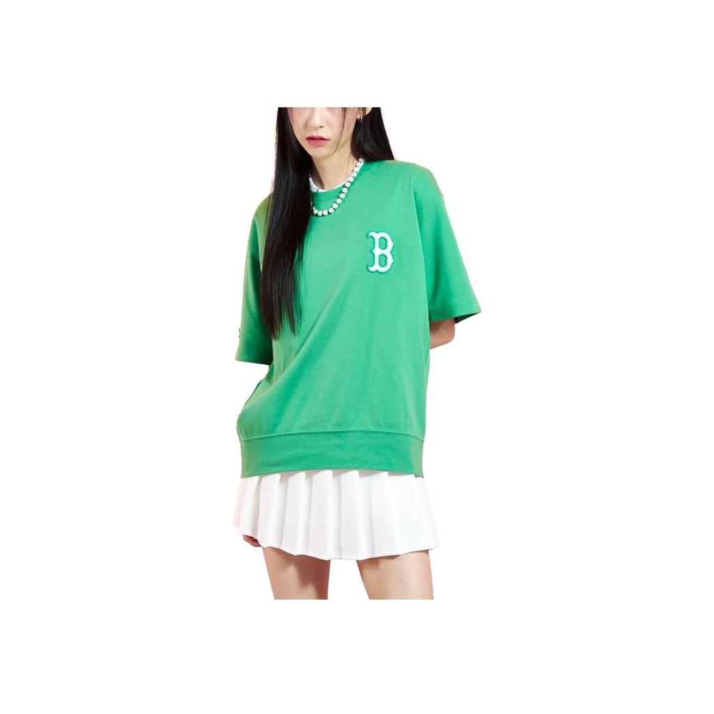 New MLB Regular T Shirt Women's Green 3ATSD0133-43GNS