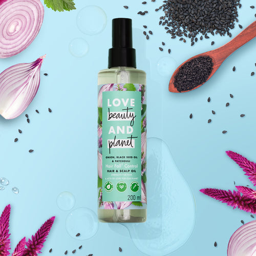 Love Beauty And Planet Onion, Black Seed Oil & Patchouli Hairfall Control Hair Oil - 200ml