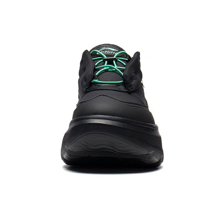 Li Ning Puff Удобные повседневные амортизирующие нескользящие износостойкие легкие повседневные туфли с увеличенной высотой и низким верхом для женщин AZGS072-2