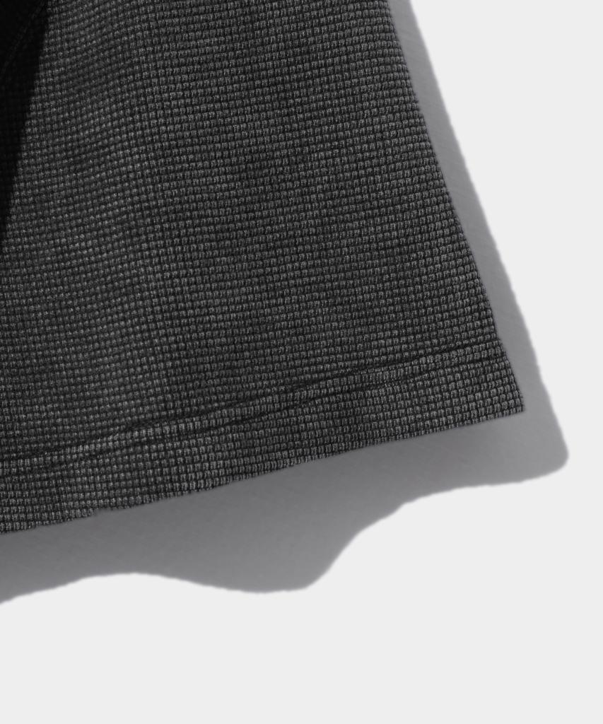 Dimiteulibeullaeg Asi Essential Вафельная футболка-henley с коротким рукавом_Пигментный угольный