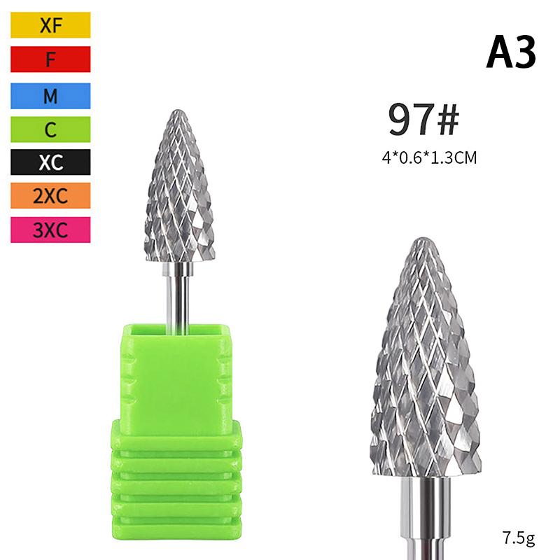 Пилки для ногтей из вольфрамовой стали с хвостовиком для электрической маникюрной машинки