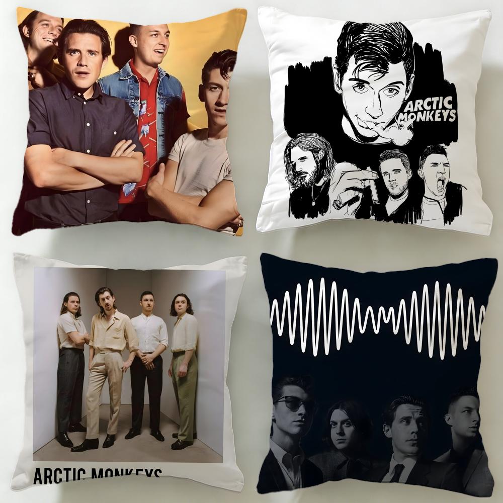 Классическая группа Arctic Monkeys Наволочка Мягкая Легко стирающаяся Подушка Универсальная для Дивана Кровати Путешествий и Офиса