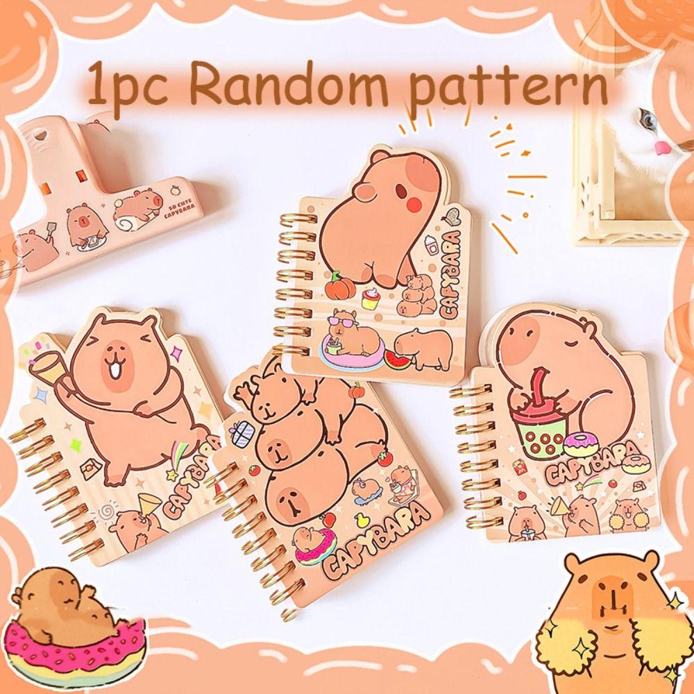 Многофункциональные блокноты с изображением капибары, планировщик, заметки, кавайный блокнот с капибарой, офисные аксессуары