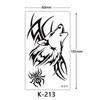 English Letter & Flower Butterfly Tattoo Stickers - Waterproof & Sketch Line Design