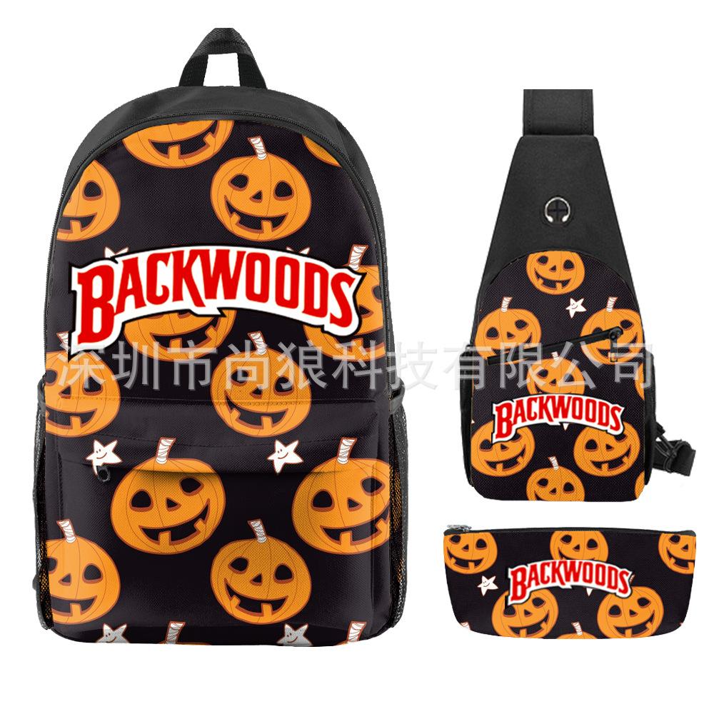 Школьный рюкзак для ученика Backwoods Рюкзак Сумка через плечо Школьная сумка Рюкзак большой емкости Водонепроницаемый рюкзак