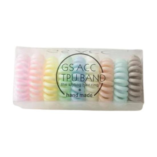 9 шт. ярких цветов, против падения, тугая резинка для волос, резиновая телефонная спираль, эластичные резинки для волос, аксессуары для волос