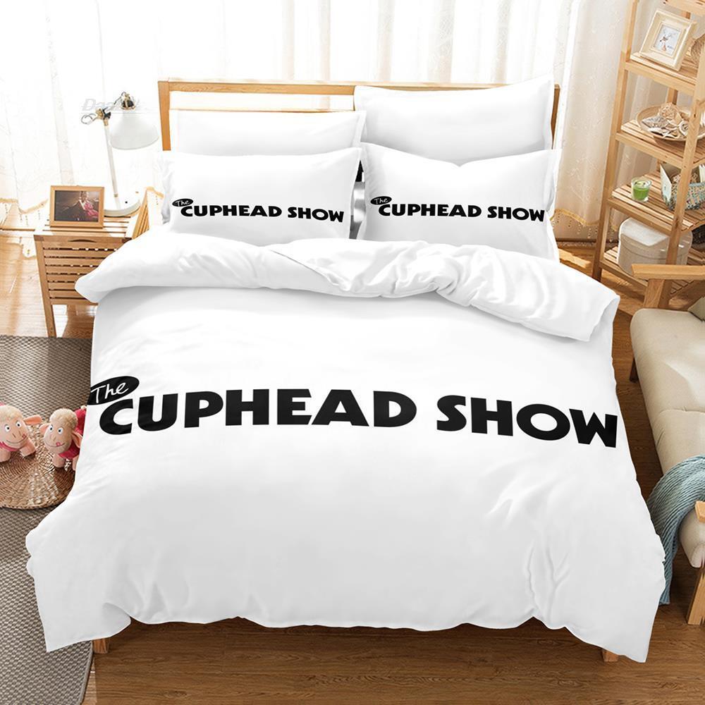 Новый 3D-принт аниме-шоу Cuphead Комплект постельного белья Single Twin Full Queen King Size Комплект постельного белья Aldult Kid Bedroom Duvetcover Sets
