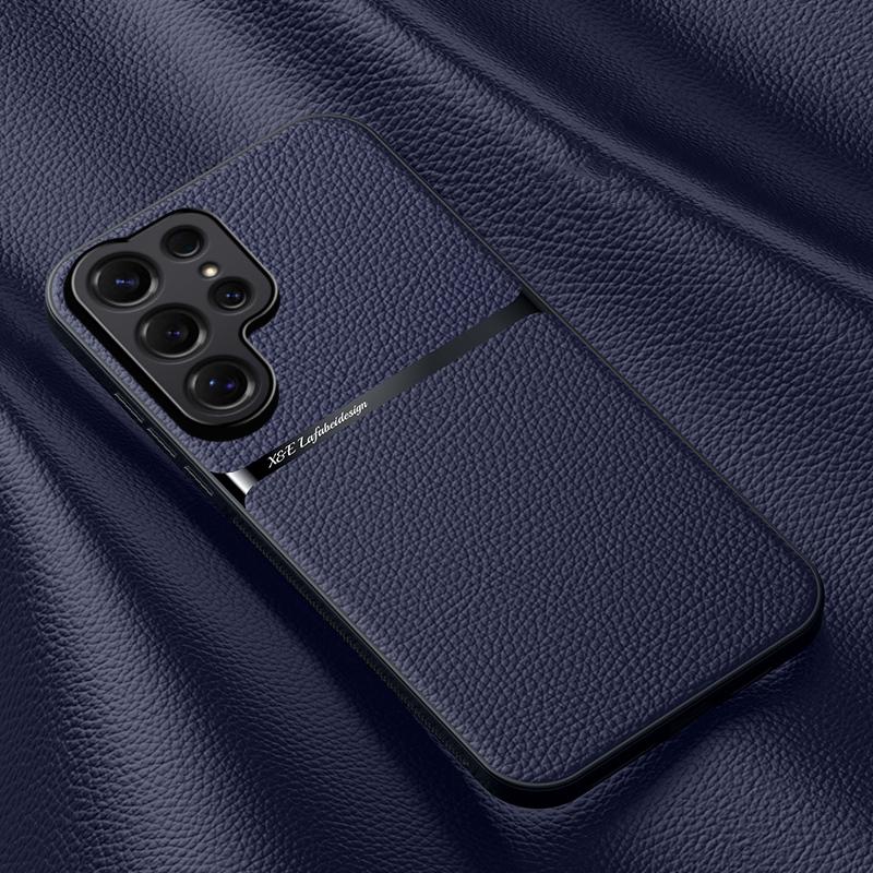 Роскошный ультратонкий кожаный чехол для телефона Samsung Galaxy S26 S25 S24 S23 S22 S21 Ultra S24 Plus S25FE Ударопрочный защитный чехол