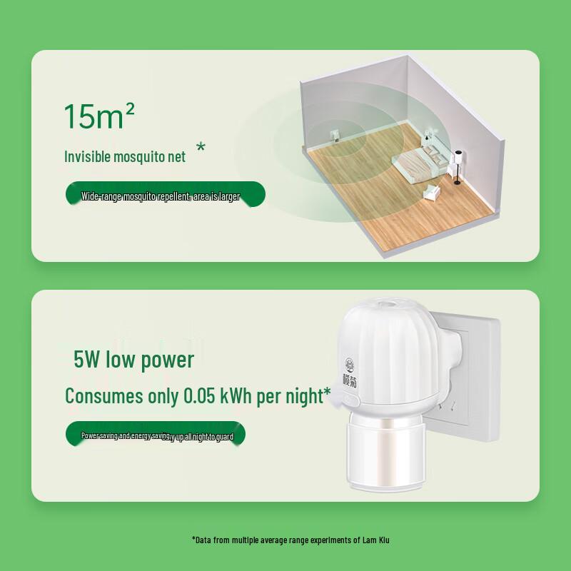 Lanjiao Electric Mosquito Repellent Liquid & Heater Kit