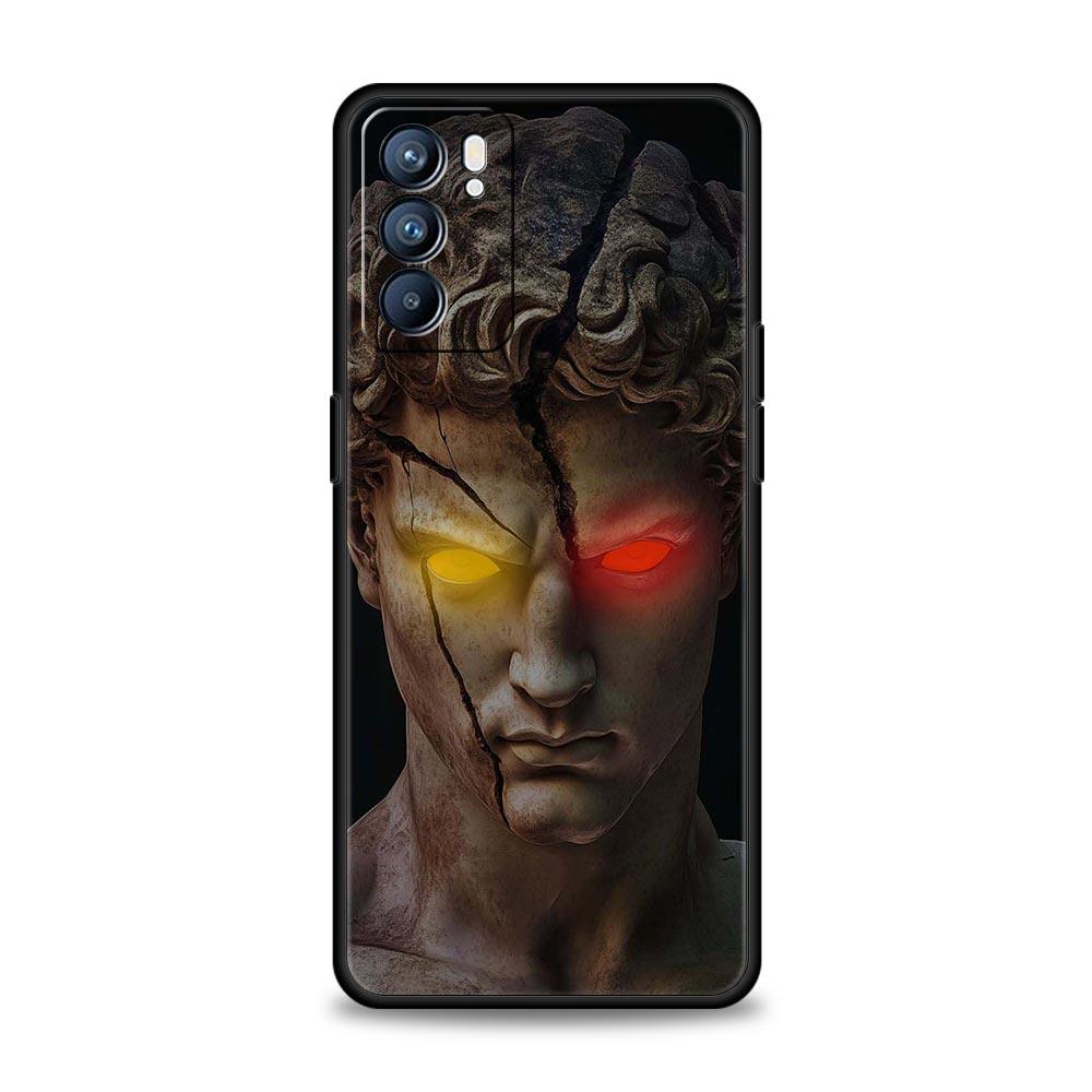 Fashion Ancient Greek Statues Phone Case For Oppo Reno 13 12 11 10 7 F Find X5 X6 A98 A80 A79 A78 A57 A54 A31 A17 Pro Soft TPU