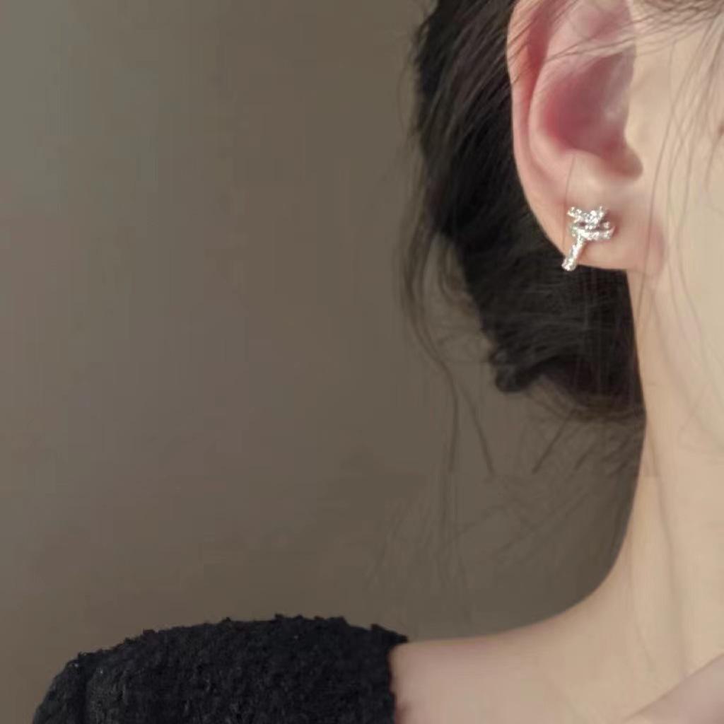 2025 Trendy Zircon Knotted Earrings: Exquisite Korean Style for Women