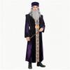 Halloween Albus Dumbledore Cosplay Costume Purple Velvet Wizard Outfit Parties