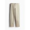 H M Regular Fit Cotton cHino Pants Beige