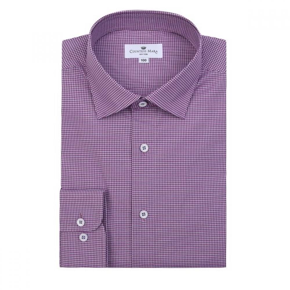 Countess Mara Pocketless Regular Fit Small Check Long Sleeve Shirt Cdcz1c6301v0