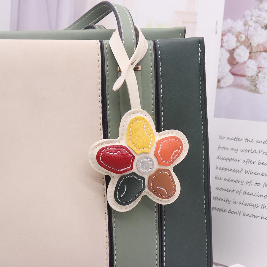 ПУ кожа милая сумка с цветком декоративный шарм модная простая новая волна кукла ювелирные изделия пряжка голова легкая роскошь ветер сумка подвеска
