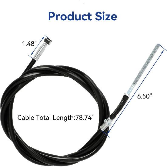 Комплект троса заднего ручного тормоза TRX350, совместимый с Fourtrax 300 Rancher 350 400 420 2000-2006 Foreman 400 500 Rubicon 500 Запчасти для квадроциклов, стояночный тормоз