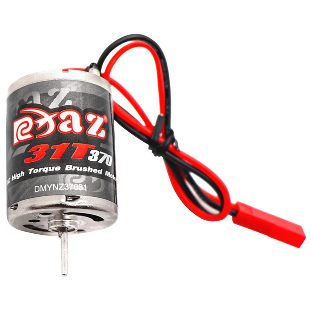 1 PC 31T 370 Brushed Motor DC Motor High Torque High Speed Motor Waterproof JST 30000RPM for 1/10 1/12 1/14 1/16 1/24 RC Crawler