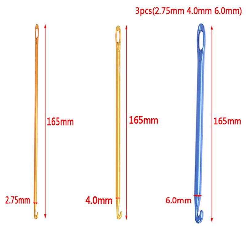 2,75/4,0/6,0 мм афганский тунисский алюминиевый крючок для вязания своими руками, швейная игла