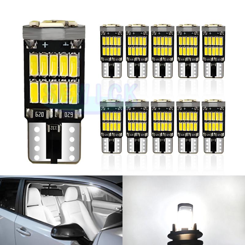SEWICK 100 шт. Светодиодные лампы T10 W5W 26 SMD чипов 4014 194 501 Canbus Белый Сигнальный Фонарь Салон Автомобиля Купольный Для Чтения Габаритный Свет 12 В