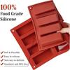 Set of 2 Silicone Granola Bar Molds – Non-Stick 12-Cavity Protein Bar Tray for Chocolate, Brownies, Cheesecake, Cornbread and More