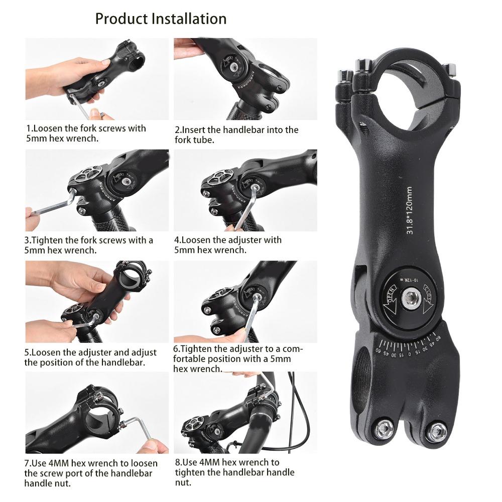 Lightweight Bike Stem Aluminum Alloy Bike Handlebar Stem Durable Handlebar Stem Cycling Accessory