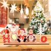Рождественский Санта-Клаус Деревянное Украшение Веселое Рождественское Украшение Для Дома Рождественское Украшение Навидад Ноэль Подарок С Новым Годом 2024