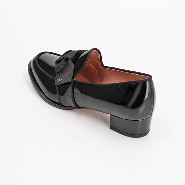 На лоферах Мотив ленты Лоферы на каблуке 2828 B Комбинация стекла см E [Lanvin Blue] Женские 24.5