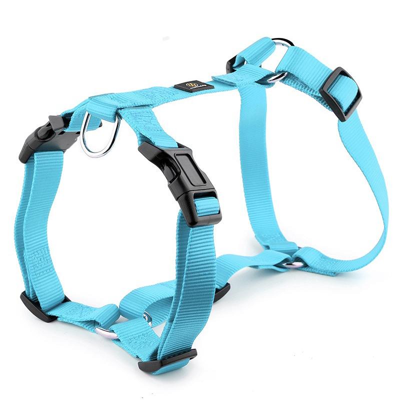 Шлейка для питомца хаски H-образной формы, взрывозащищенная, мягкий нагрудный ремень, тяговый поводок для средних и крупных собак, прочный нейлоновый поводок для питомца, аксессуары