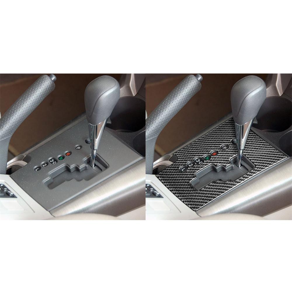 Накладка на панель переключения передач из углеродного волокна для интерьера автомобиля для Toyota RAV4 2006-2012