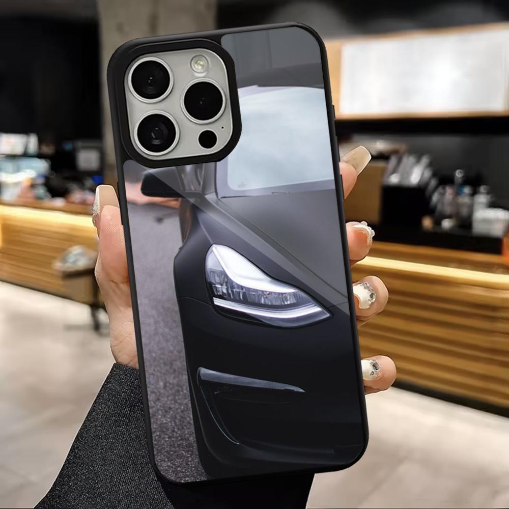 Спортивный чехол для телефона с изображением автомобиля T-Tesla Для iPhone 16,15,14,13,12,11,Pro,Max,Plus,Mini,Magsafe, Магнитный чехол для беспроводной зарядки