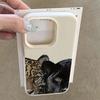 Крутой чехол для телефона с принтом леопарда и текстурой личи для iPhone 17 16 15 14 13 12 11 Pro Max 15 16 Plus 17 Air XS XR Мягкий чехол