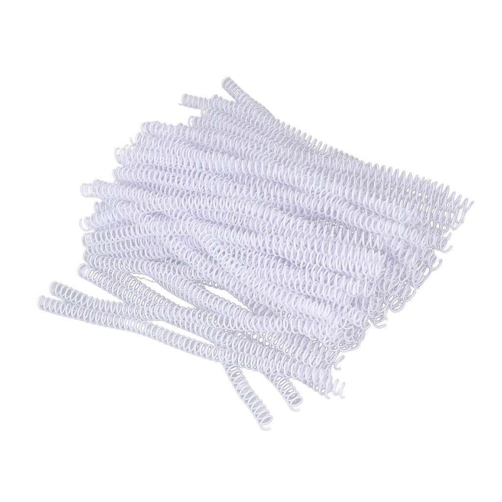 100Pcs Spiral Binding Coils Plastic Dia 9.5mm 3 8in 48 Teeth 4:1 Ratio 75 Sheet Capacity for A4 Paper Black