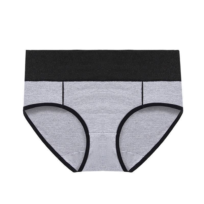 Minimalist Mid Waist Briefs Plus Plus Oversized Underwear with Cotton Lifting Buttocks Waist Cinching Triangle Panties for Women