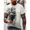 3D футболка с животным, футболка с коротким рукавом