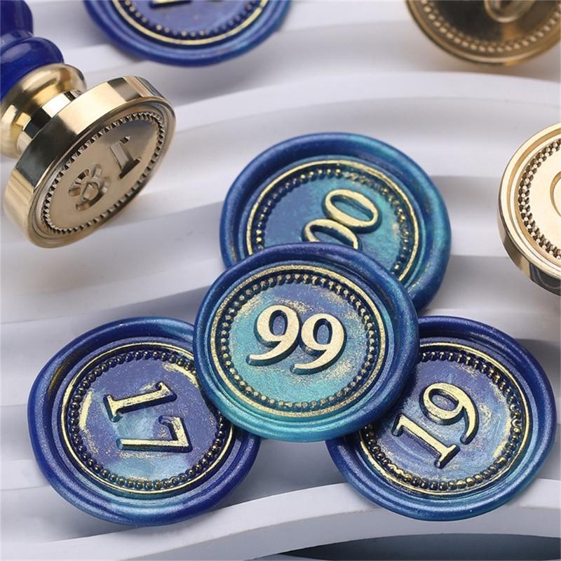 Печать из сургуча Серия номеров Печать для сургуча для DIY Конверта Свадебного приглашения Поздравительной открытки Скрапбукинга Письма