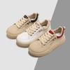 New Little White Shoes Women's Popular Stepping On Shit Thick Baseplate Shoes 2025 Spring and Autumn Students Casual Flat Running Board Shoes