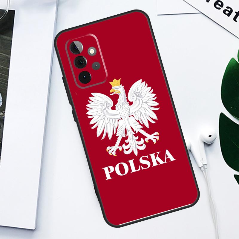 Poland Flag For Samsung Galaxy A52 A22 A32 A54 A34 A14 A55 A35 A15 A53 A33 A13 A05 A06 A16 Phone Case
