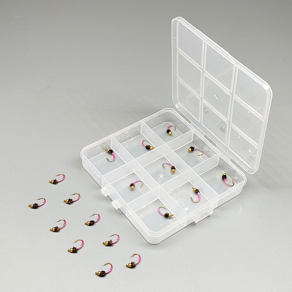 18Pcs-2 Boxs Bundle Fly Fishing Flies 2 different styles Wet Flies Bait for Flishing Trout/carp Artificial Lure Accessories (with Flies Box)