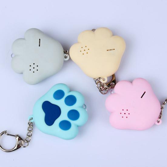 Коготь плюшевый шар кулон женщин светодиодный автомобиль брелок украшение брелок