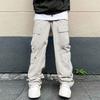 Men's Overalls Drawstring  Multi Pocket Casual Pants Hiking Pants Cotton Twill Pants