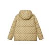 MLB Monogram Boston Red Sox FW24 По всему изделию Ромбовидный узор 3D Вышитый логотип Утиный пух Теплая короткая пуховая куртка с капюшоном и коротким рукавом 3ADJM1146-43BGL
