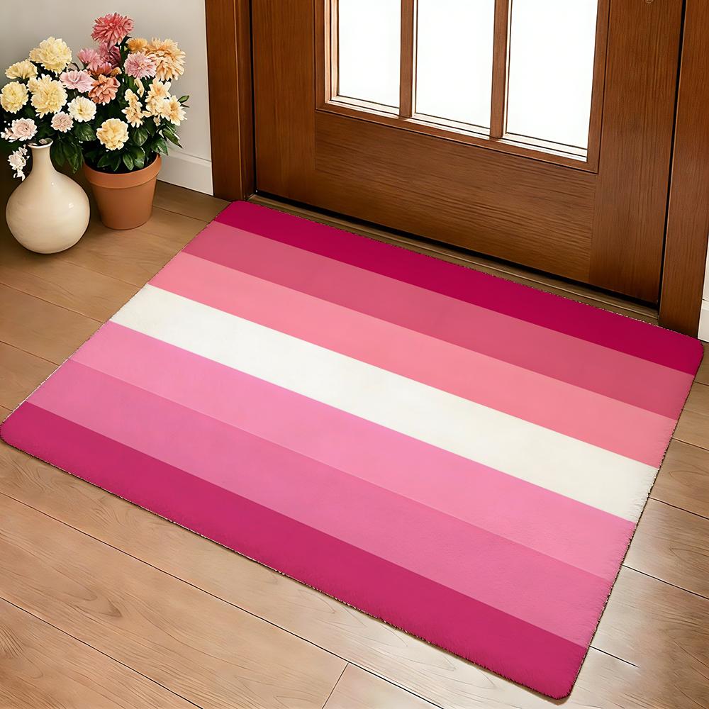 Hot F-Femme L-Lesbian Floor Mat Cozy Flannel Soft Thick Non-Slip Mat For Living Room Bedroom Kitchen Decor Rugs