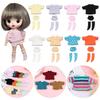 1/12 OB11 Doll Clothes Suits BJD Doll T-shirt 1/11 Doll Panties DIY Doll Clothes Doll Cotton Socks