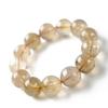 Jewelry Town Shosenkyo Rutilated Quartz 17mm 16cm Inner Power Stone for Good and Work [Eigado] Bracelet, Beads, Diameter, Fortune, Money,
