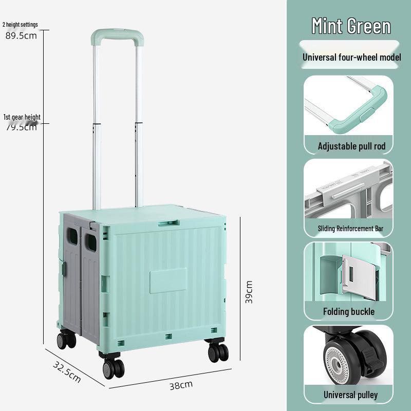 Portable Foldable Camping Trailer & Shopping Cart