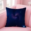 PPretty dream Galaxy starry sky Cushion Cover Pillow Case Soft Friendly Fabric  Concealed Zipper